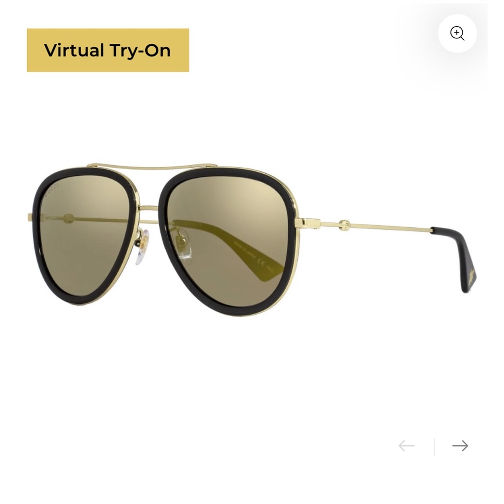 GUCCI unisex aviator sunglasses GG0062